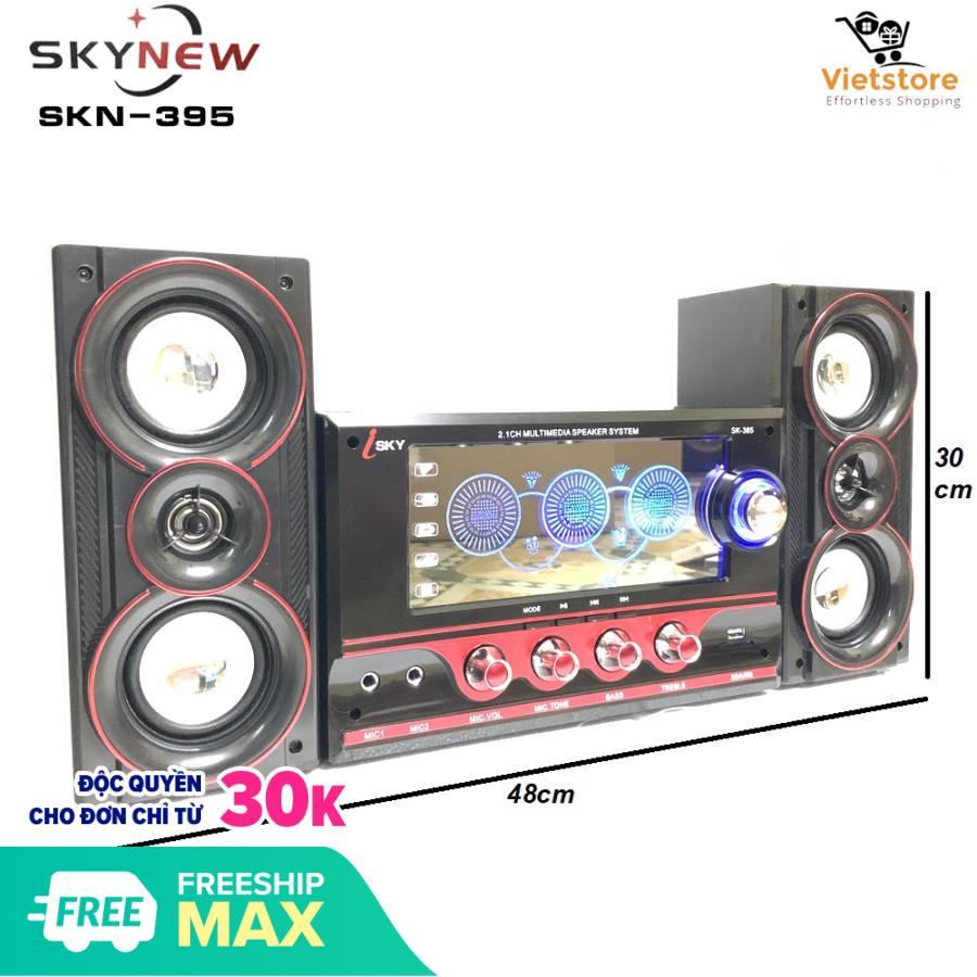 Loa bluetooth Dàn âm thanh tại gia - Dàn âm thanh tại nhà - loa vi tính hát karaoke có kết nối Bluetooth USB SKYNEW - SKN395 - Phân phối bởi Vietstore