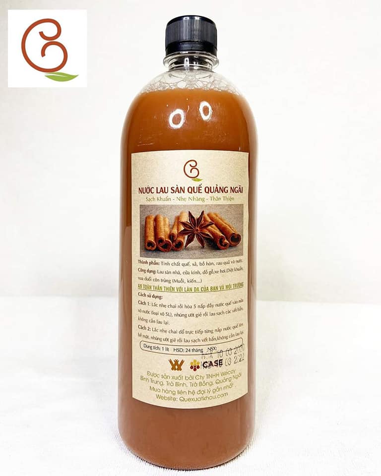 Nước lau sàn hương Quế - Quảng Ngãi 1 lít