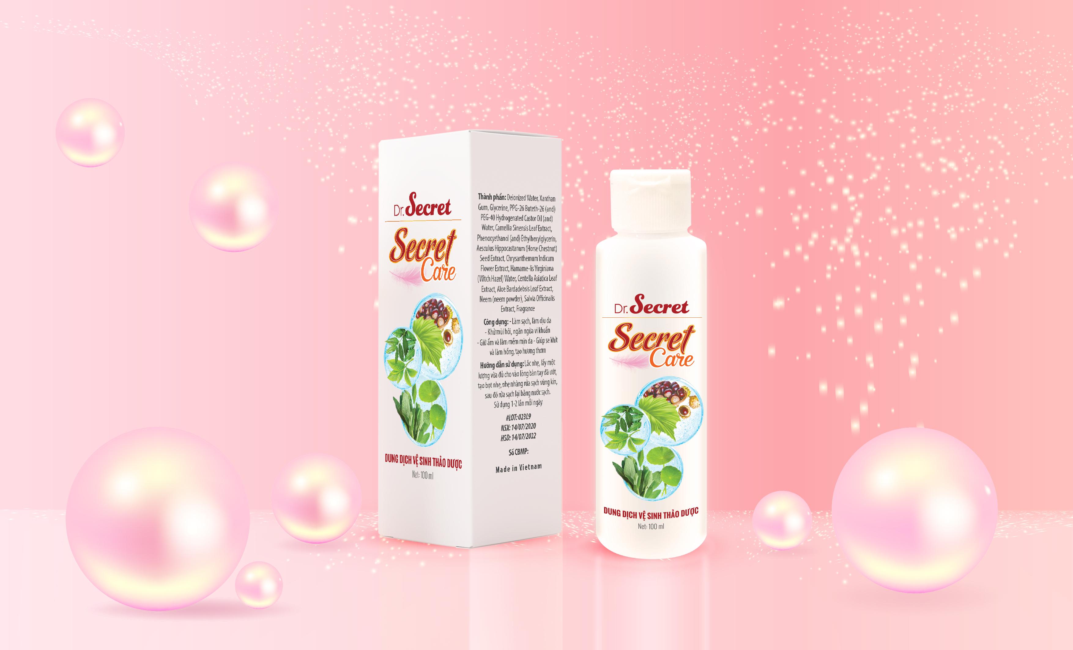 Dung dịch vệ sinh thảo dược secret care 100ml .