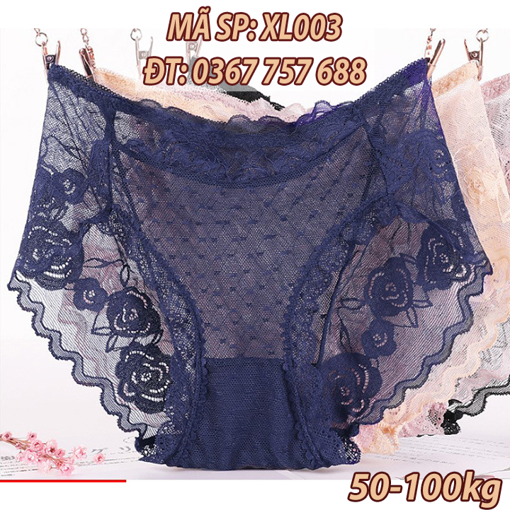 Quần lót ren 90kg quan lot nu dep xl003