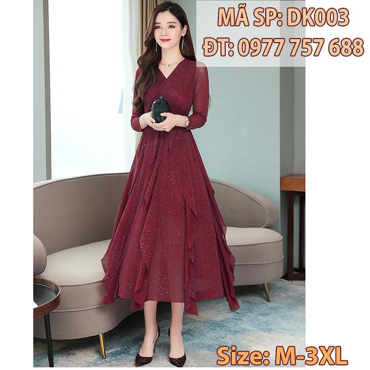 Đầm ren tuổi trung niên đầm ren đẹp tphcm đầm u50 3xl DK003