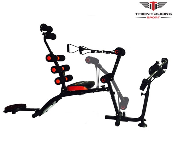 Máy tập cơ bụng new six pack care có đạp xe + xoay eo