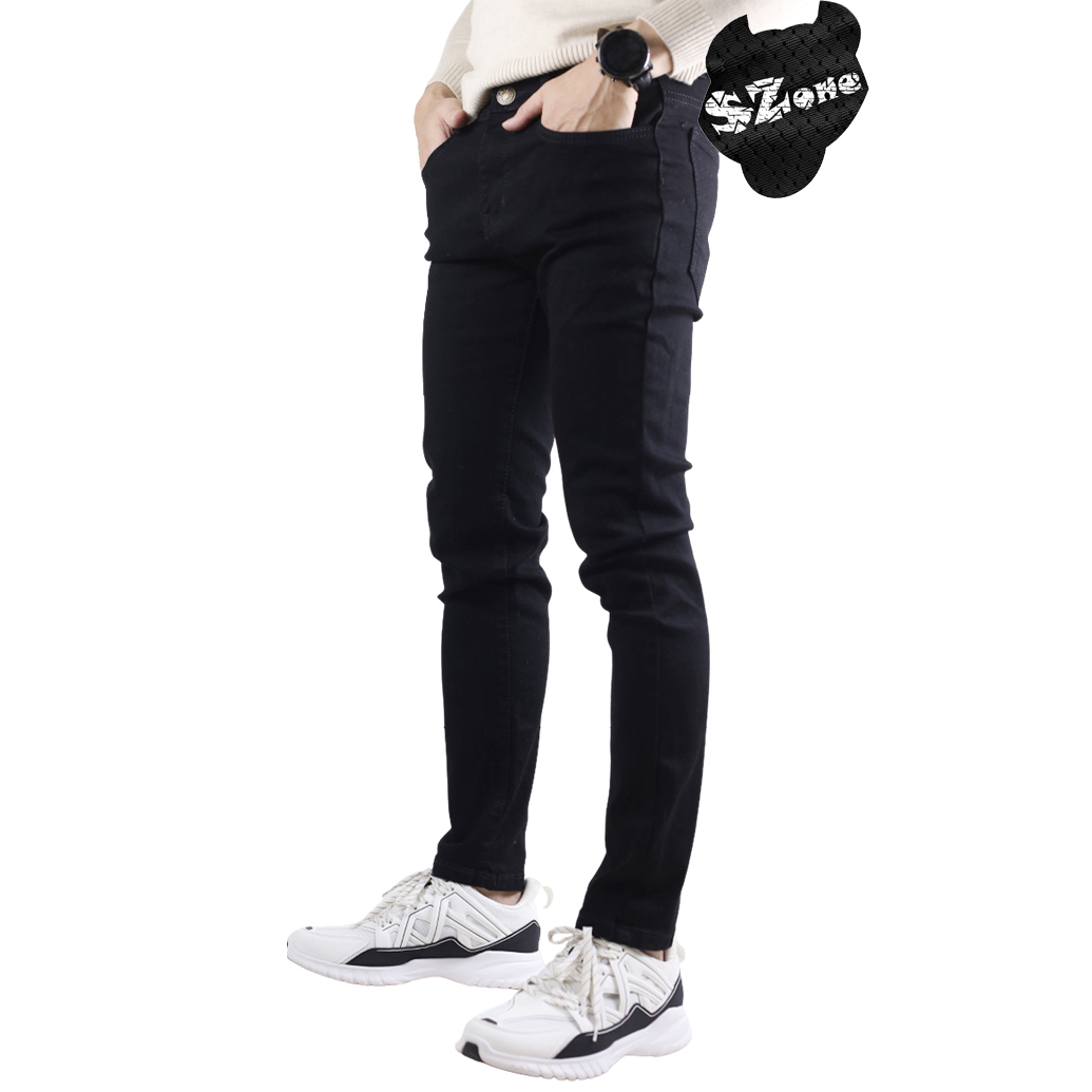Quần Bò Đen Nam Skinny Ôm Body Chất Co Giãn SZone SQ602