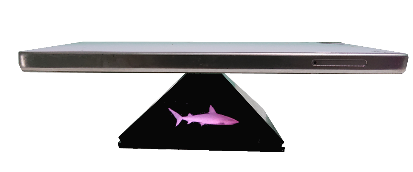 [HCM]Máy chiếu 3D Hologram Pyramid dành cho điện thoại