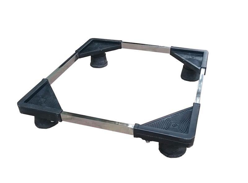 Chân đế đỡ máy giặt tủ lạnh, kệ để chân máy giặt, tủ lạnh inox - thanh inox để cao su chống ồn