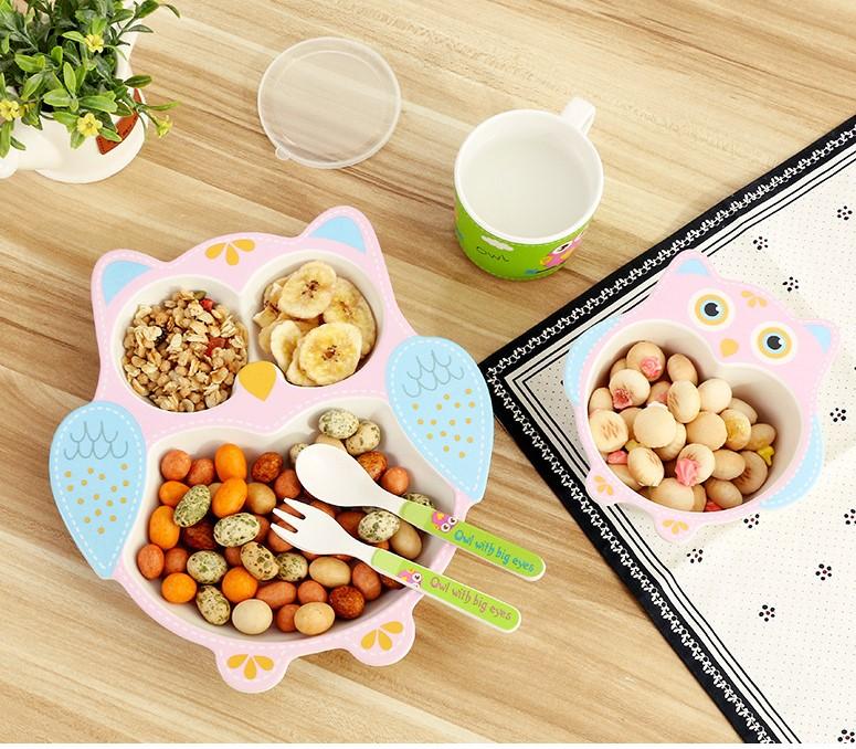 Bộ chén ăn dặm 5 món sợi tre thiên nhiên