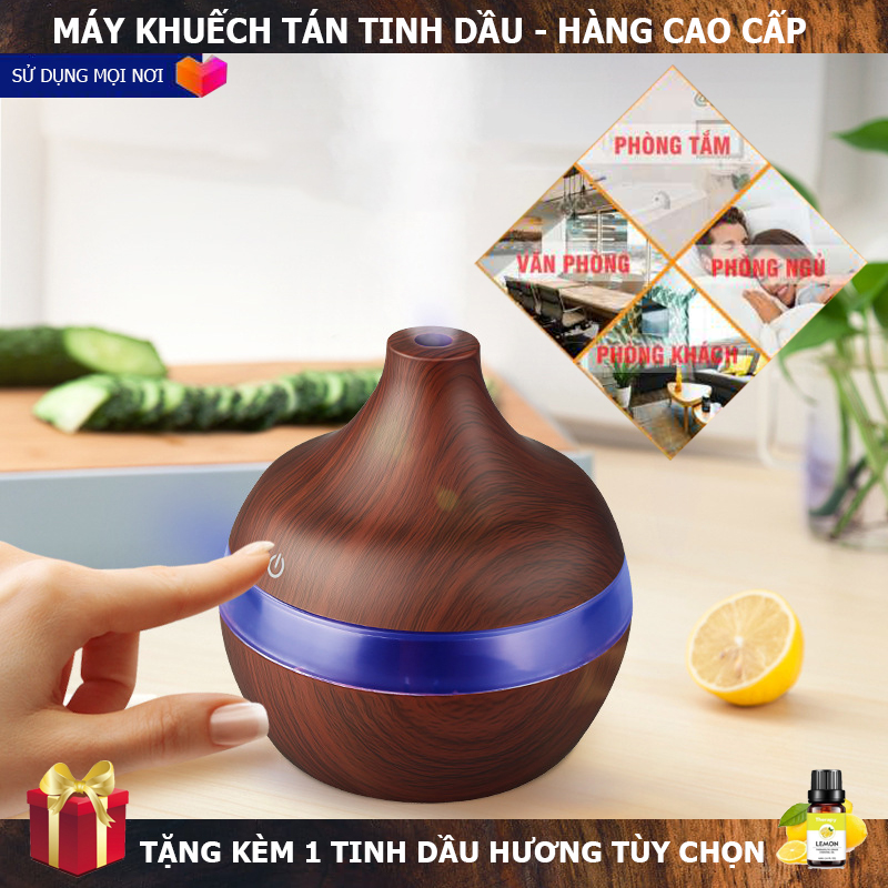 Máy phun tinh dầu 300ml, máy phun sương tinh dầu, máy khuếch tán tinh dầu, đèn khuếch tán tinh dầu, máy xông tinh dầu cao cấp, máy khuếch tán tinh dầu cao cấp - Khuếch tán hương thơm, giúp không khí trong lành, hỗ trợ hệ hô hấp