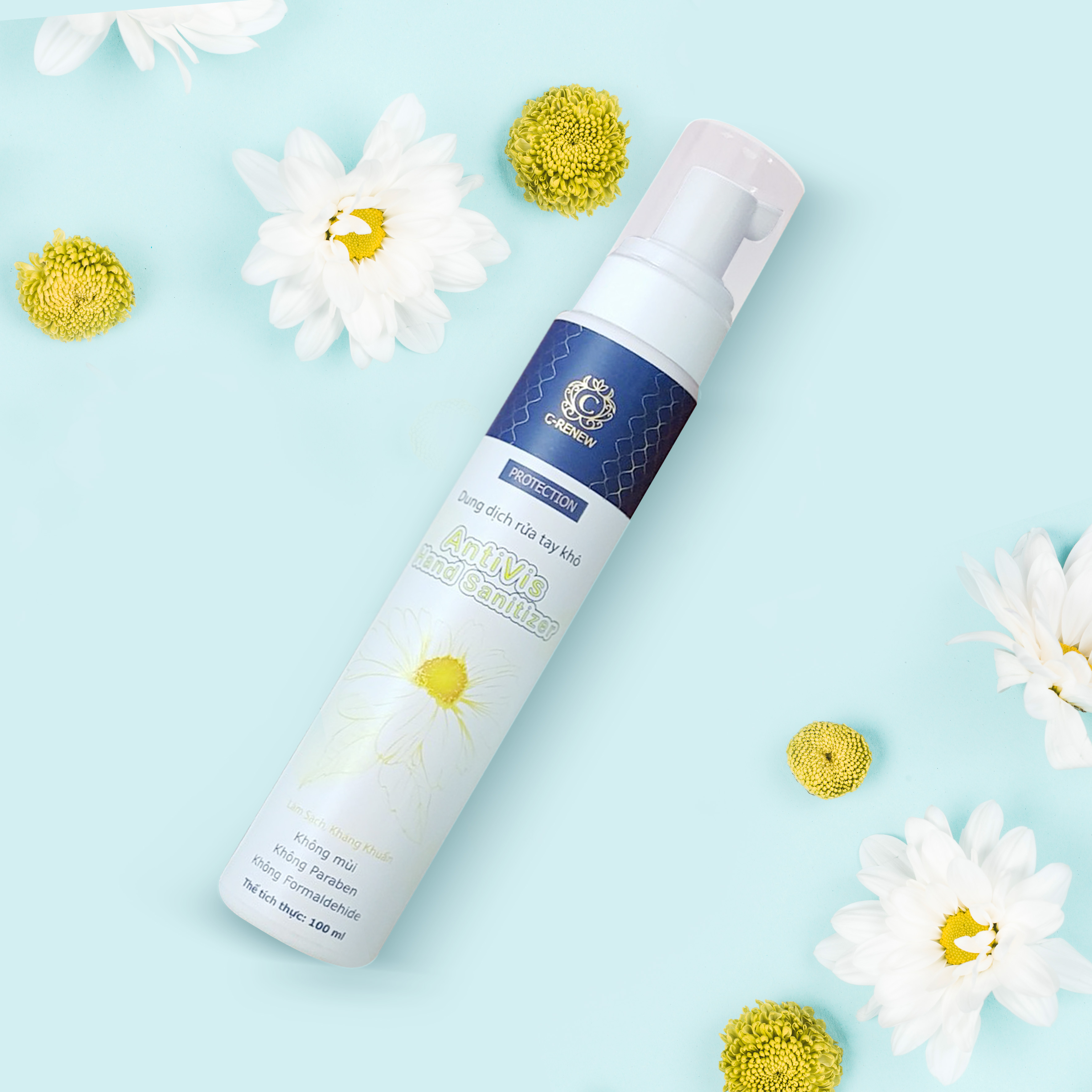 Nước Rửa Tay Khô C-RENEW AntiVis Hand Sanitizer - Làm sạch, Kháng khuẩn, Ngăn ngừa Virus lây lan