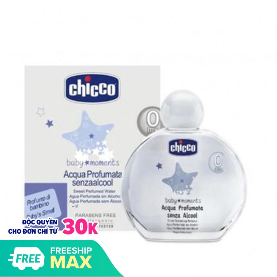 [HCM]Nước hoa cho bé hương tự nhiên Chicco 0+ 100ML