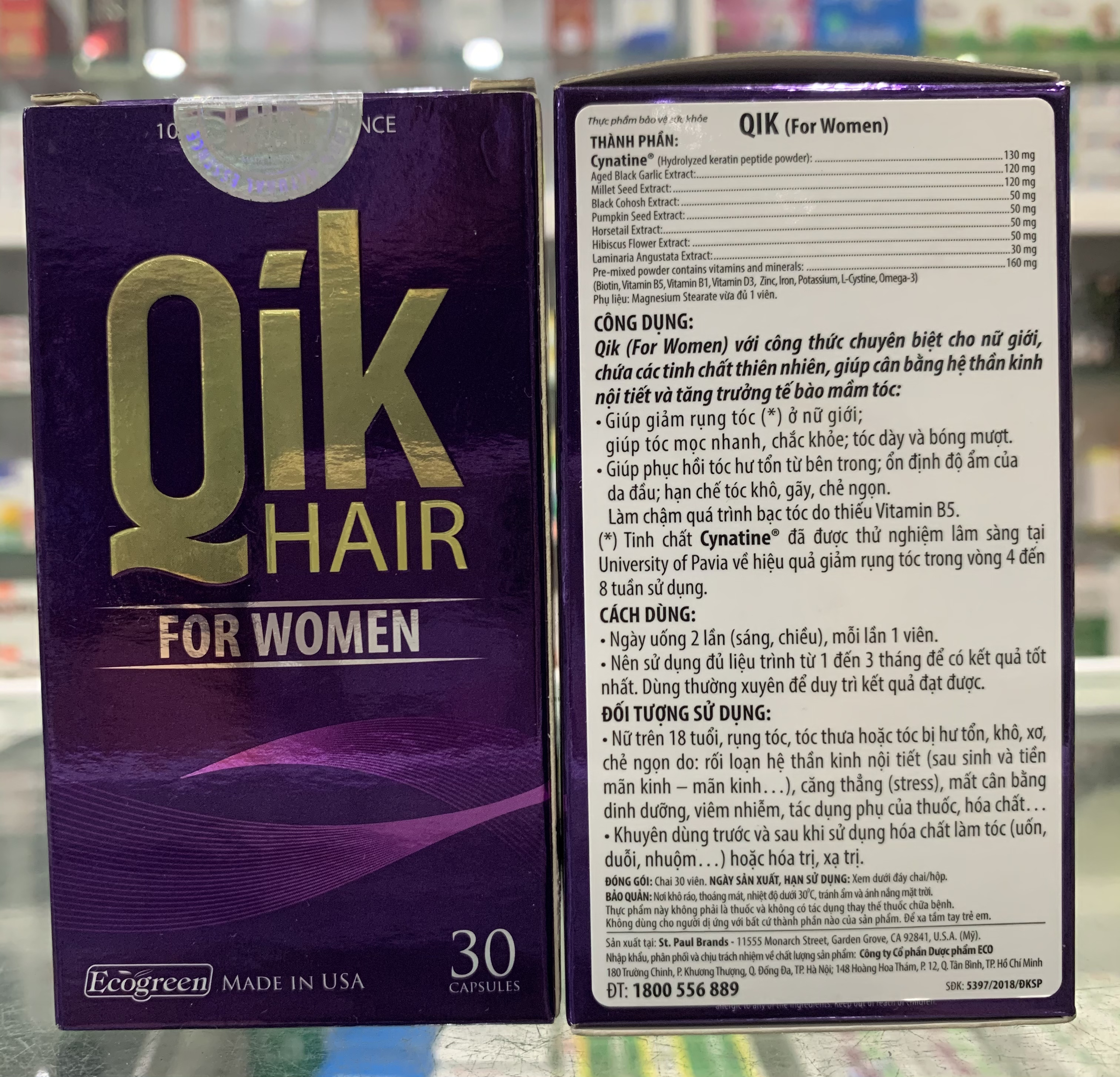 Qik hair for women - 30 viên