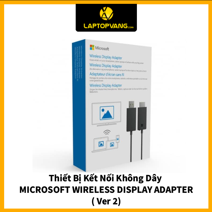 Thiết bị tạo kết nối không dây MICROSOFT WIRELESS DISPLAY ADAPTER – Ver 2