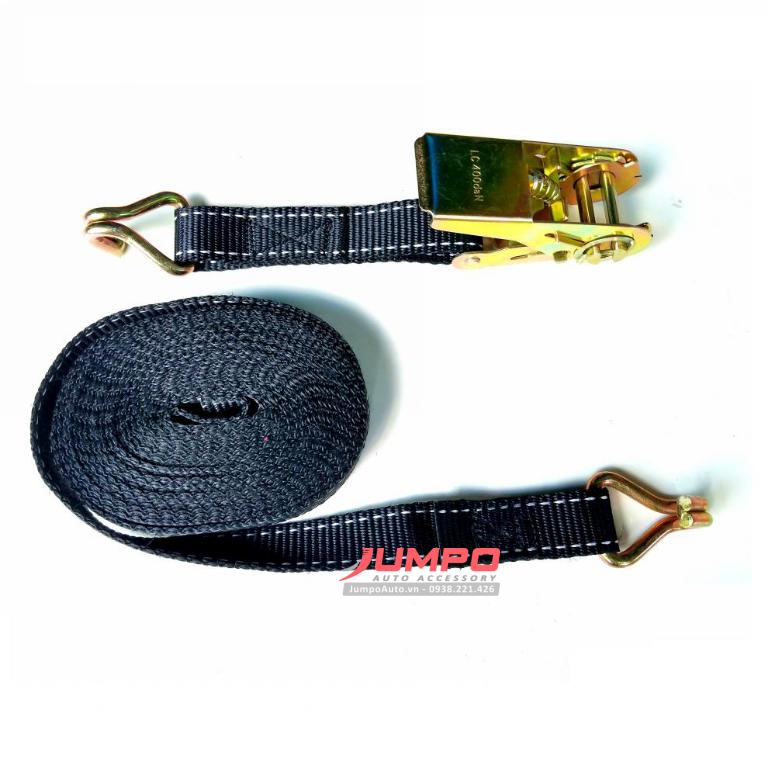 [HCM]Dây cảo chằng hàng bản 25mmx3 mét  tải 800kg màu đen