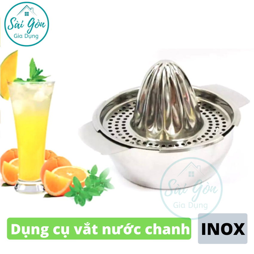 [HCM]Dụng cụ vắt nước chanh và ép hoa quả trái cây bằng tay - đồ vắt cam - đồ vắt nước chanh - dụng cụ ép nước chanh bằng INOX cao cấp SG-EC030