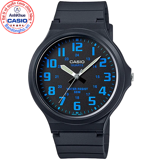 Đồng hồ nam casio mw-240-2bvdf ❤️ 𝐅𝐑𝐄𝐄𝐒𝐇𝐈𝐏 ❤️ đồng hồ casio chính hãng anh khuê đồng hồ kim đẹp chính hãng chống nước 50m