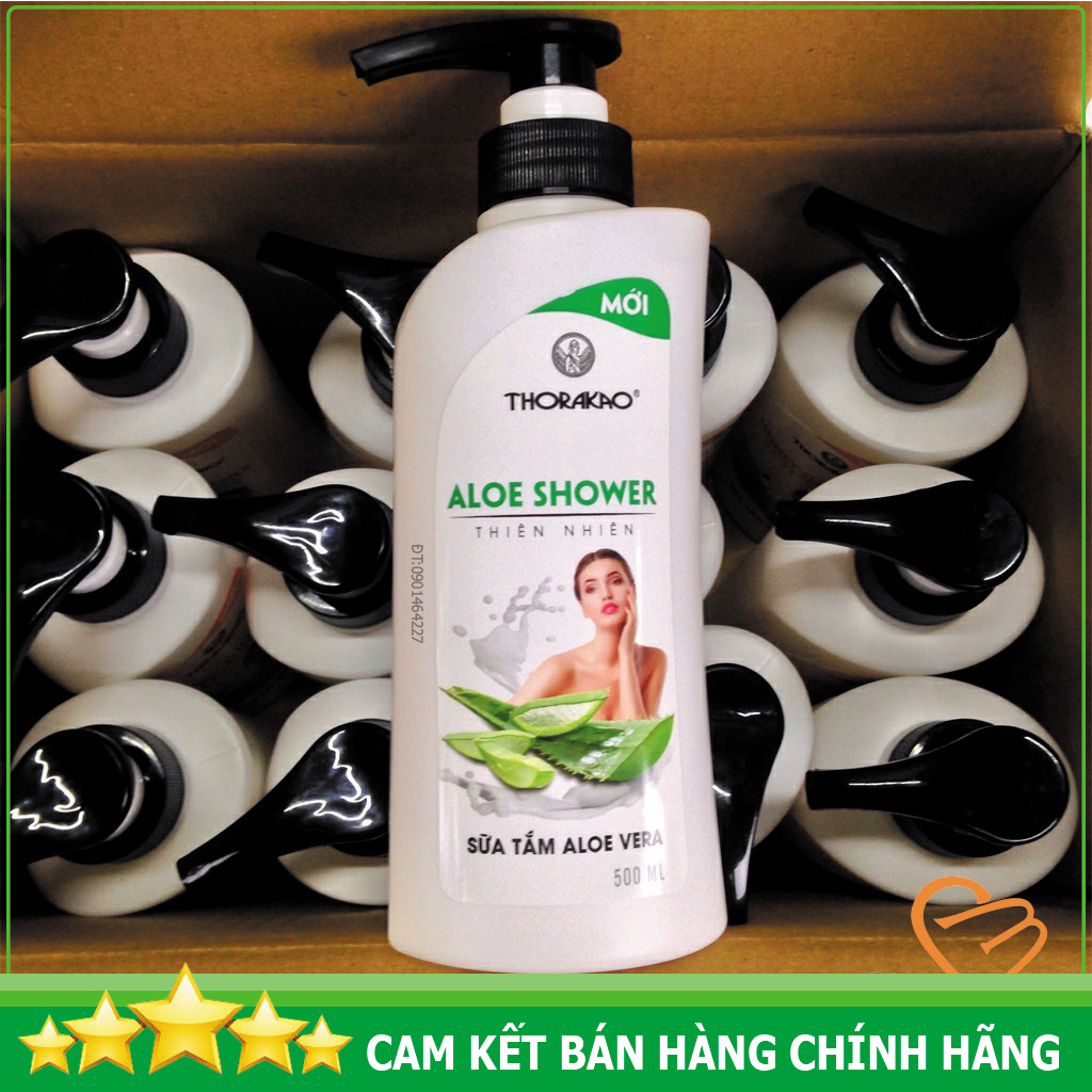 Sữa tắm thiên nhiên Alovera giữ ẩm, mềm sáng mịn da 500ml Thorakao