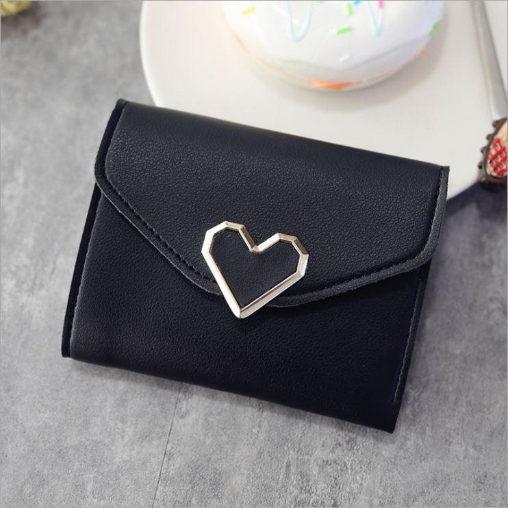Ví da nữ mini khóa trái tim VMN01