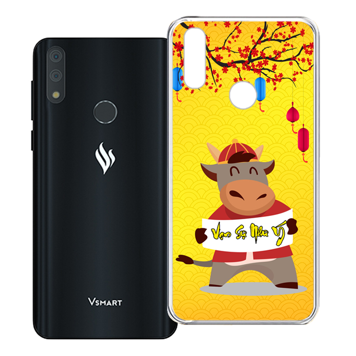 [HCM]Ốp lưng Vsmart Star 3 Happy New Year tặng kèm bao lì xì - 01309 - Silicone Dẻo