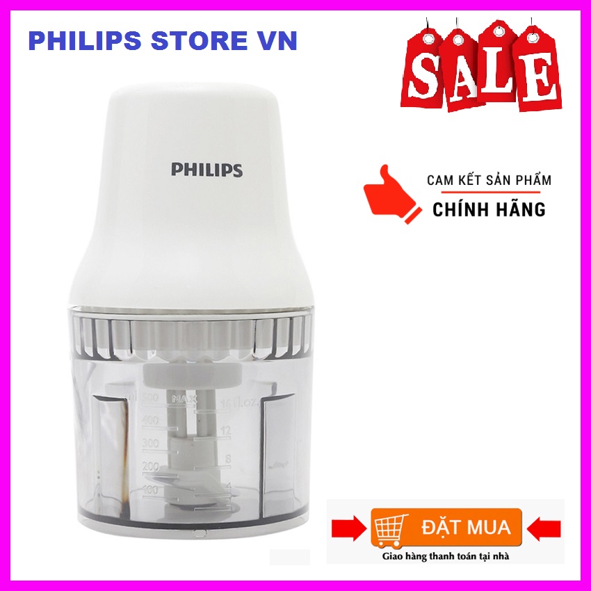 Máy xay thịt Philips 1 cối 0.7L 450W HR1393 hàng công ty phân phối bảo hành 2 năm trên toàn cầu