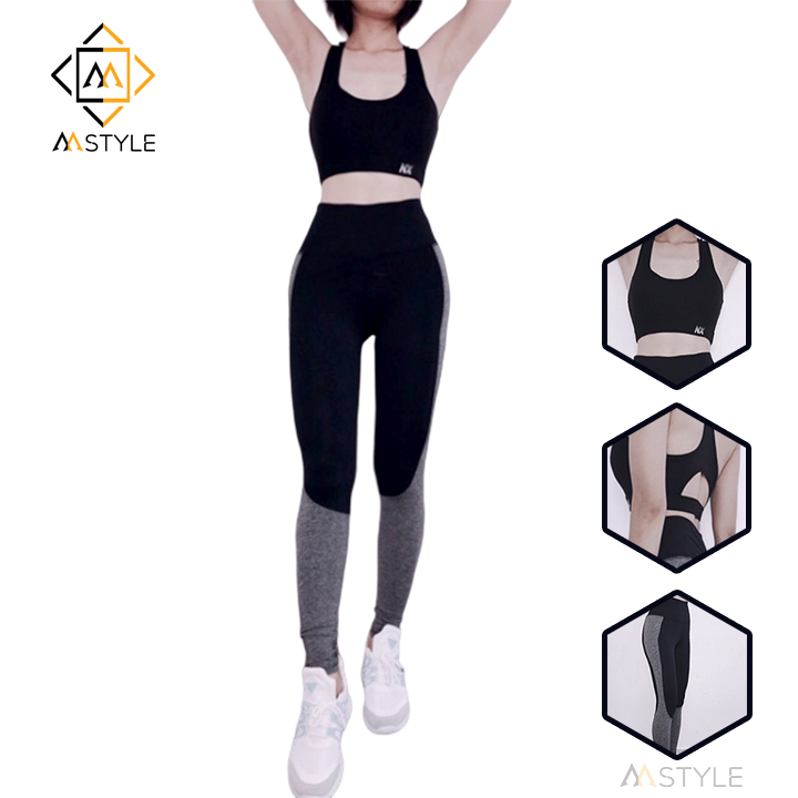 Set đồ tập Gym đồ tập Yoga thể thao nữ cao cấp OPY19 - Mstyle