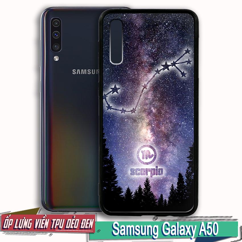 [HCM]Ốp lưng cứng viền dẻo đen cho điện thoại Samsung Galaxy A50 in 12 chòm sao Cung Hoàng Đạo Zodiac đẹp giá rẻ chất lượng - 02104