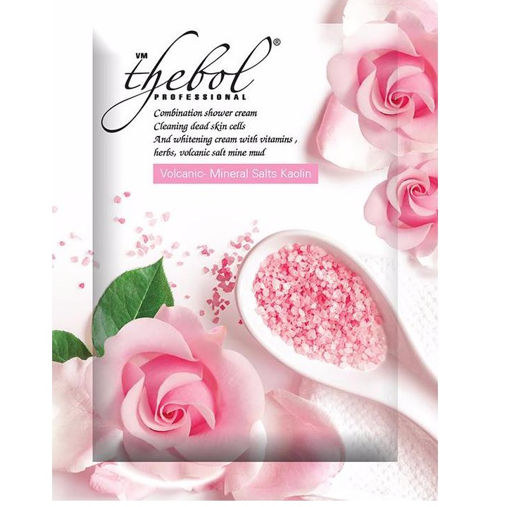 Dây 06 gói Sữa Tắm Trắng - Tẩy tế bào da chết Hương Hoa Hồng The Bol