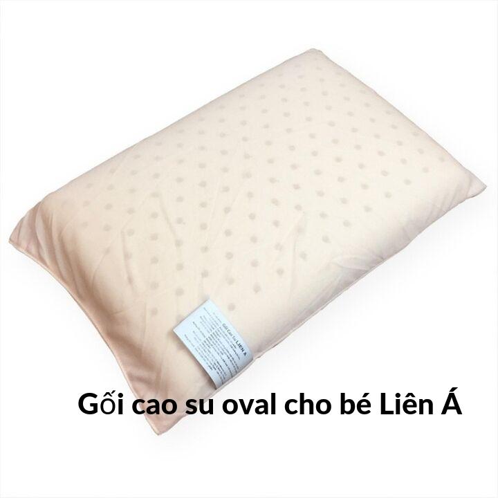 Gối cao su em bé oval liên á thiết kế đặc biệt nâng đỡ êm ái phần đầu và vai