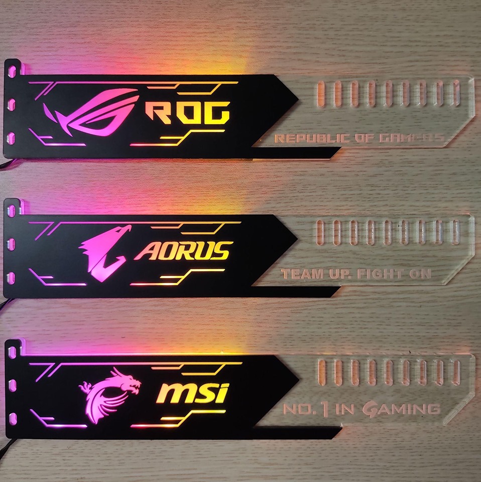 Giá đỡ VGA led RGB cắm hud Coolmoon
