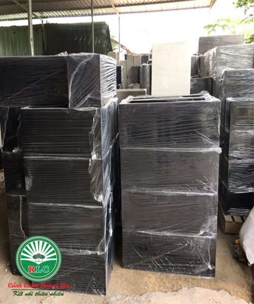 [HCM]Chậu Xi Măng Đá Mài Chữ Nhật HXCN-001