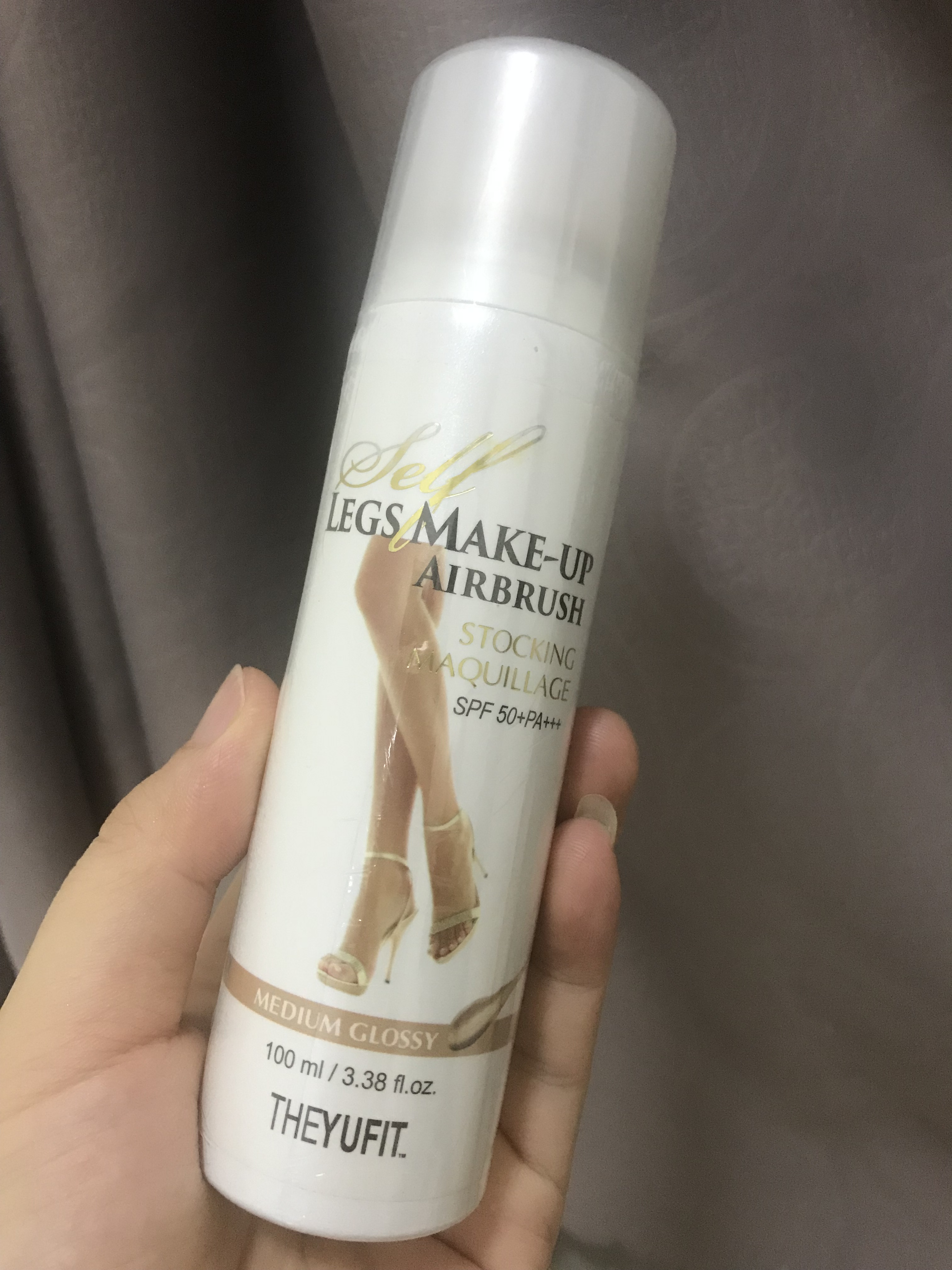 Tất phun Hàn Quốc - Make up chân thần thánh YUFIT Medium 100ml dành cho da thường và da nâu