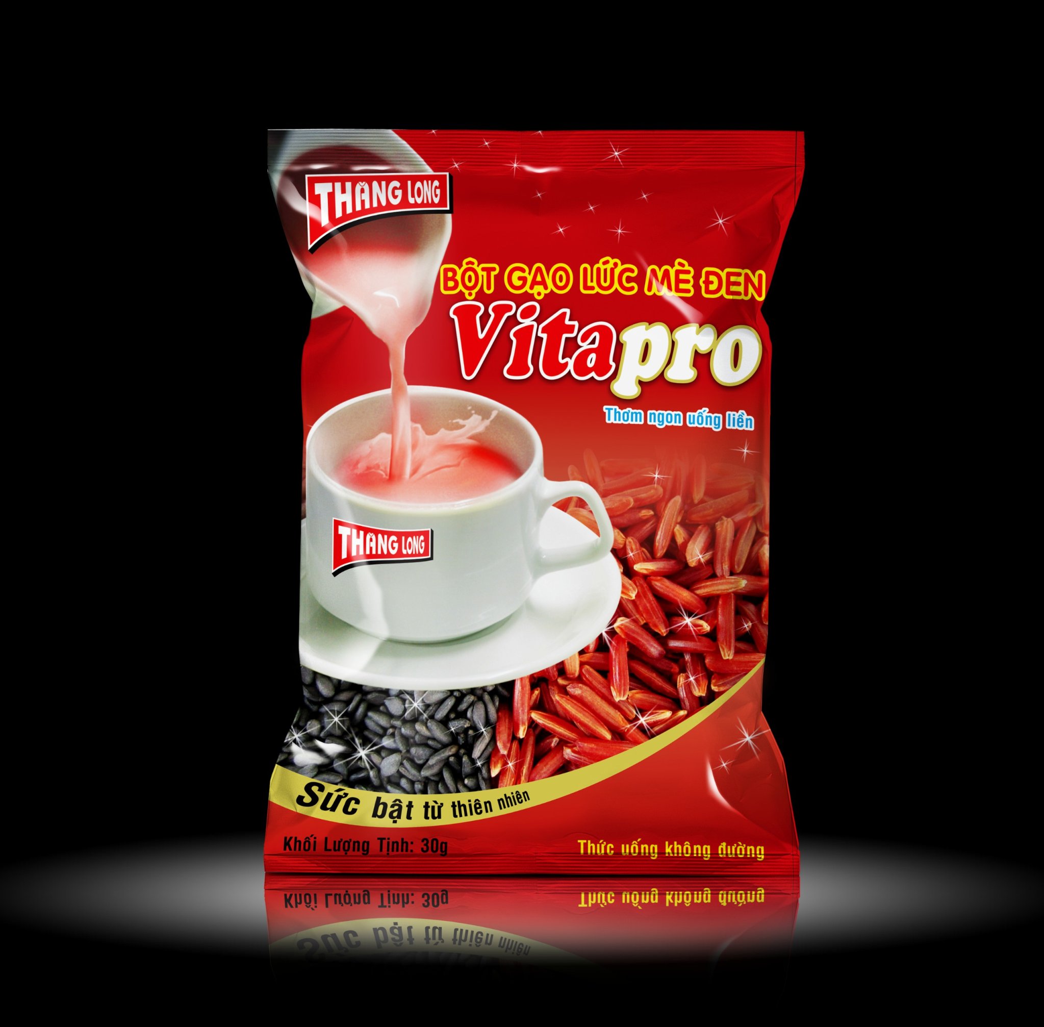 Bột gạo lức mè đen vitapro 300g - không đường