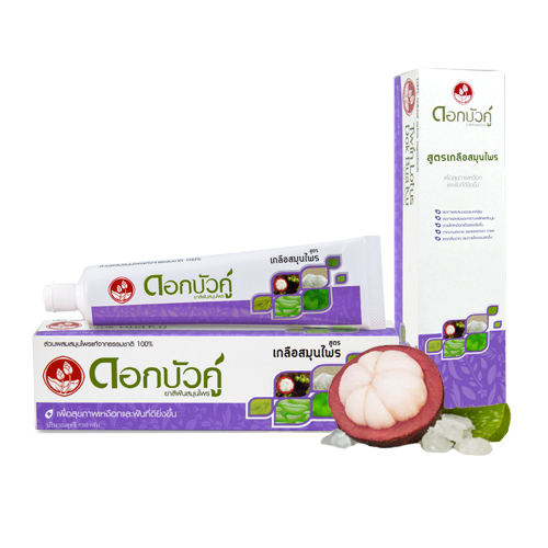 Kem Đánh Răng Thảo Dược Thái Lan Twin Lotus Dok Bua Ku SALT HERBAL 150gr