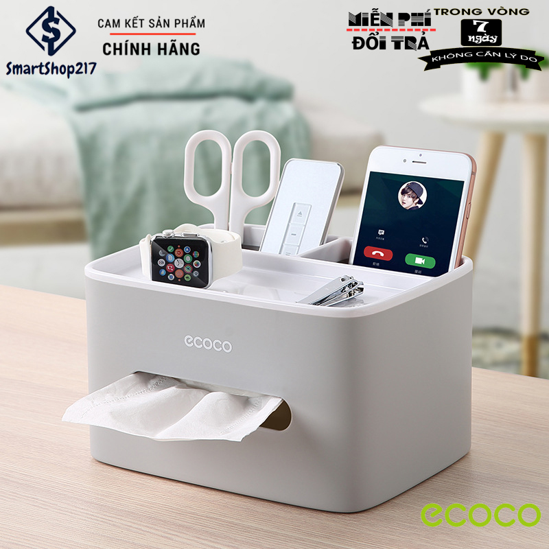 Hộp Giấy Để Bàn Đa Năng Cao Cấp - Thương Hiệu Nhật Bản Ecoco Happy Family mart {{Tmark}}