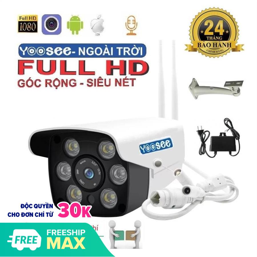 [bảo hành 2 năm] Camera wifi zq26 - camera Yoosee Ngoài Trời - trong nhà Siêu Chống Nước -camera không dây Xem đêm có màu - Camera WiFi Không Dây Hình ảnh siêu nét Full HD 1920 X  1080 - Ghi âm - chống phản ánh sáng