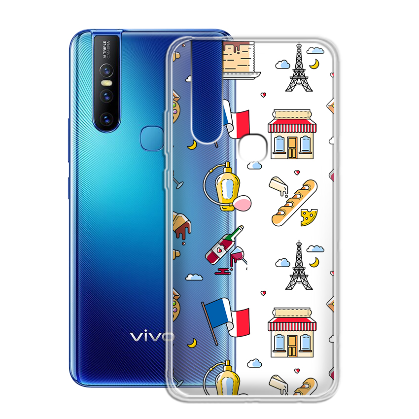 Ốp lưng vivo v15 họa tiết in nổi - 01191 8083 pr06 - silicone dẻo