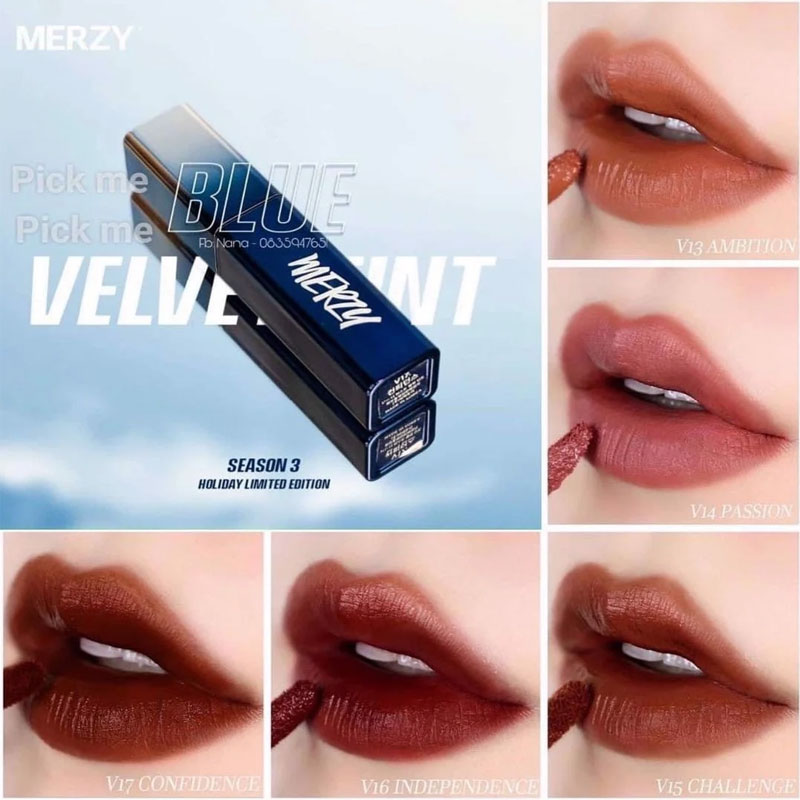 Son Kem Lì Merzy Blue Velvet Tint - Classy Marvelous You