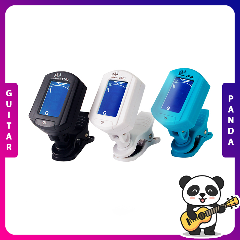 [HCM]Tuner Máy Lên Dây Đàn Guitar  Máy Chỉnh Dây Đàn Guitar Tuner ET-33  Máy Tuner Dùng Cho Guitar Ukulele Bass Violin
