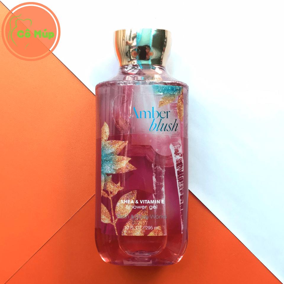 Sữa tắm bath and body works amber blush 295ml - hàng usa
