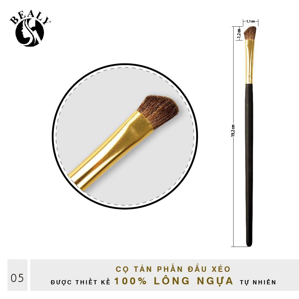 Cọ mắt đầu xéo lông ngựa cán đen số 5