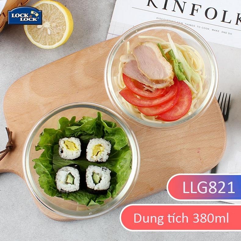 Hộp thủy tinh chịu nhiệt lock&lock llg821 380ml