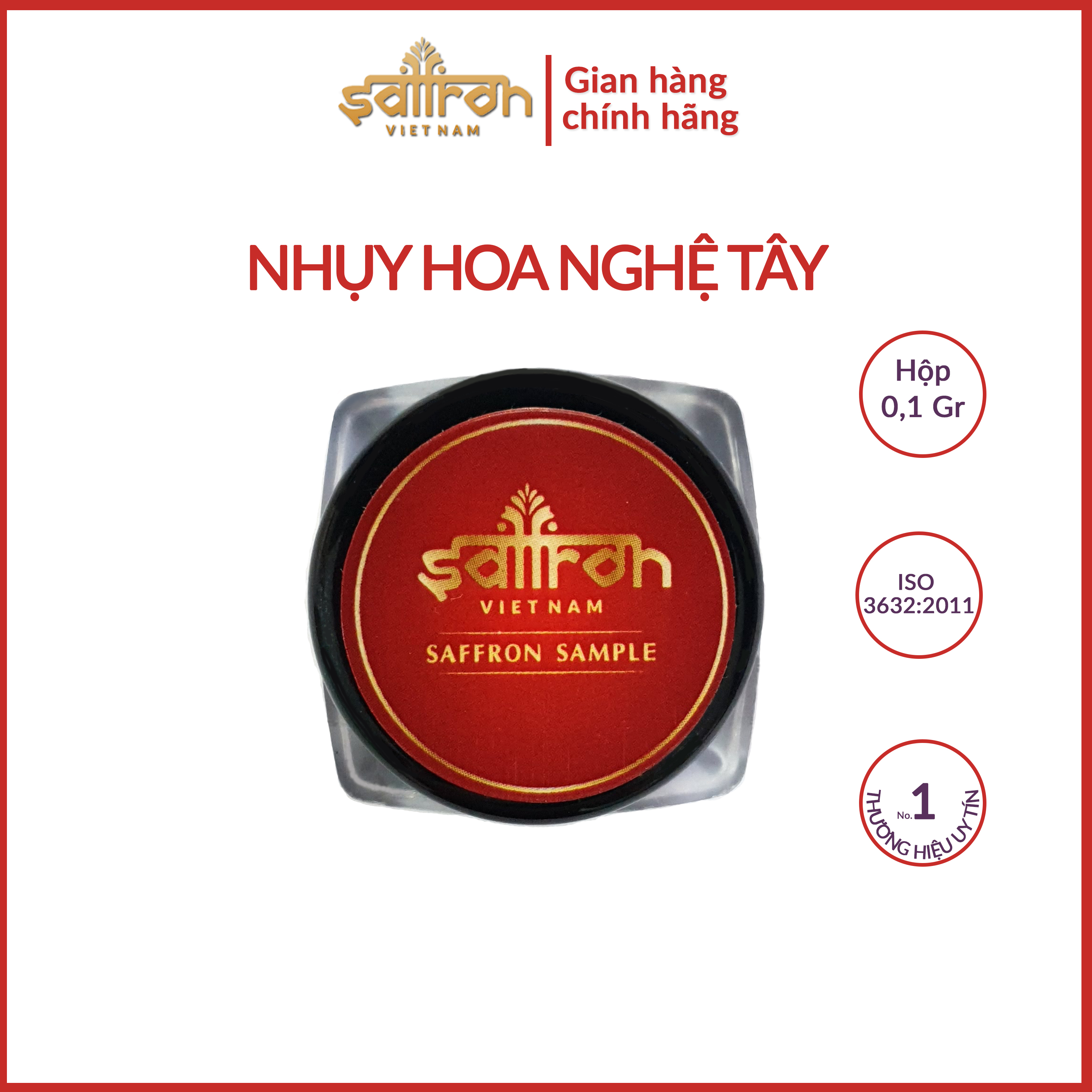 Nhụy hoa nghệ tây saffron sample 0,1gram