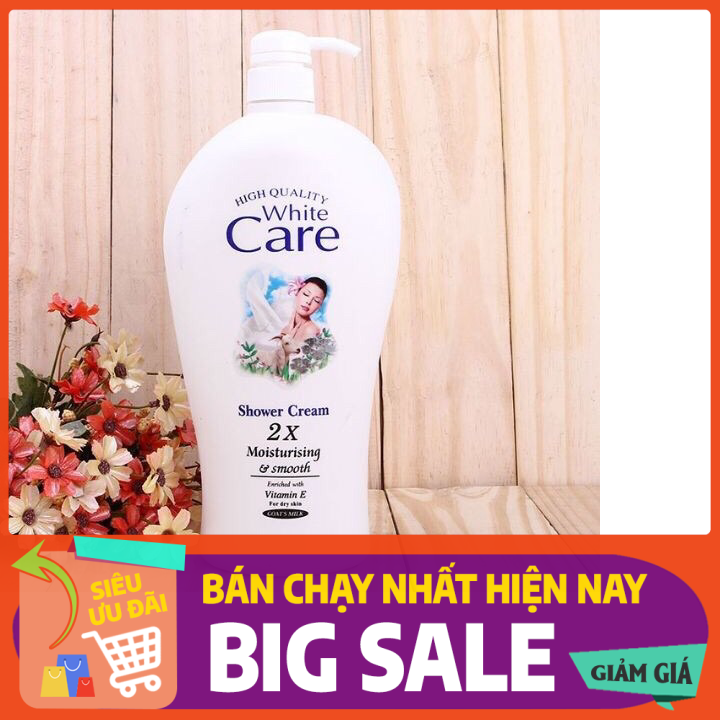 Sữa tắm dê White Care trắng mịn 1200ml - Sữa tắm Thái Lan chính hãng
