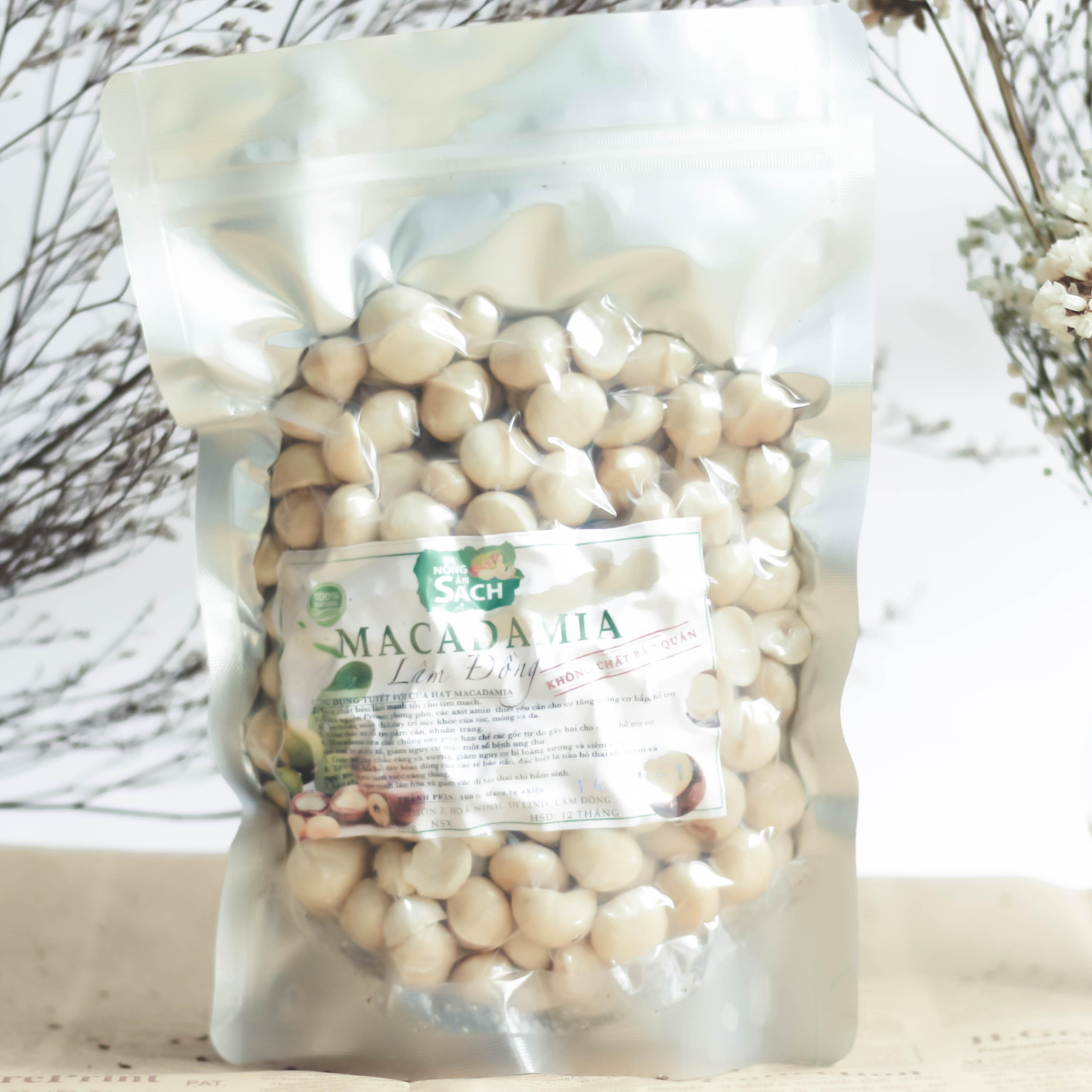 500g Nhân Hạt Macca Sạch Di Linh Lâm Đồng