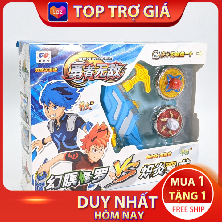 [ MUA 1 TẶNG 1 - FREE SHIP] Đại Chiến Vô Cực  NadoV Bộ Con Quay Vô Cực Gồm  2 Con Quay  và Sàn Đấu