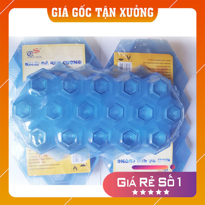 Khuôn làm đá lạnh kim cương đặc sắc Tashuan TS-3313 khay làm nước đá tủ lạnh bằng nhựa dẻo an toàn không lo rơi vỡ giá cực tốt giá rẻ hàng Việt Nam chất lượng cao - Nhà Của Bạn