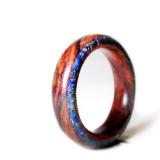 Nhẫn gỗ Cẩm Lai cẩn đá turquoise