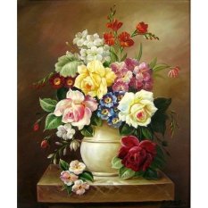 Tranh in canvas vtc bình hoa đẹp lunacv-0343 kt 50 x 60 cm