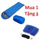 Túi ngủ đông New 2017 + Tặng gối hơi chữ U bịt mắt và bịt tai