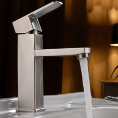 Vòi chậu lavabo nóng lạnh inox 304 zento sus3324