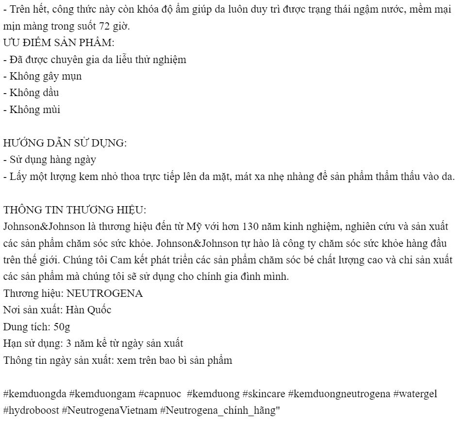 Kem dưỡng ẩm cấp nước Neutrogena Hydro Boost Water Gel 50g - 101035661 2 0034113b8d9448812bd0ef425338ce83