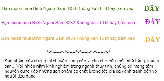 Bình ngâm rượu nhân sâm 6 lít thủy tinh 8833 không van/ Độ dày bình
